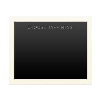 Trademark Fine Art Functional Chalkboard with Printed Artwork - ABC 'Choose Happiness' Chalk Board Wall Sign