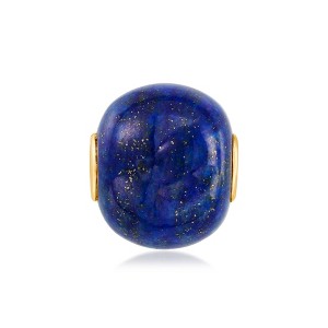 Ross-Simons Lapis Bead Pendant With 14kt Yellow Gold Size 0.63 - 1 of 4