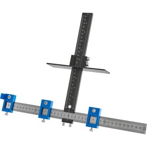 VEVOR Cabinet Hardware Jig, Aluminum Alloy and Stainless Steel Cabinet Handle Jig with Center Punch, Adjustable Cabinet Hardware Template - 1 of 4