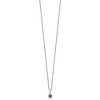 Black Bow Jewelry Black & White Diamond Tiny 6mm Circle Necklace in Sterling Silver - 2 of 4