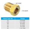 Unique Bargains Fit Air Gas Line Refrigeration Brass SAE 45 Degree Flare Plumbing Connectors - 4 of 4