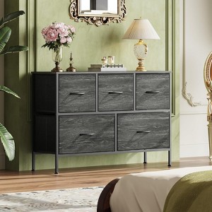 GALAXHERO 5 Drawer Dresser, Long Fabric Storage Unit for Bedroom, Closet & Hallway - 1 of 1