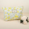 Unique Bargains Women's Canvas Makeup Bag Blue Yellow - 2 of 4