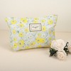 Unique Bargains Women's Canvas Makeup Bag Blue Yellow - image 2 of 4