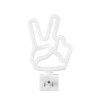 Globe Electric Auto On Off Neon Peace Sign Night Light: LED Peace Sign Lighting, Green, Novelty Nightlights, Electric - 4 of 4
