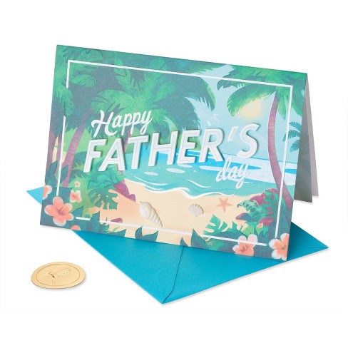 Details about   Papyrus Greeting Father's Day Card Traditional Mixed Pattern w/ Bronze Medallion 