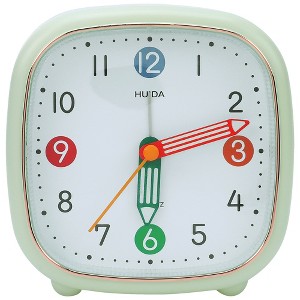 REGALWOVEN Plastic Battery Powered Analog Square Alarm Clock 4.1"L x 1.8"W x 4.1"H 1 Pc - 1 of 4