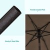 Sonkuki 7.5 ft Outdoor Patio Market Umbrella w/ Crank, Push Button Tilt,  UV-Resistant Canopy - 4 of 4
