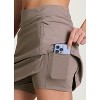 RBX Active Women's Body Skimming Buttery Soft Quick Drying Tennis/Golf/Running Skirt with Built-In Shorts, Pockets - 2 of 4