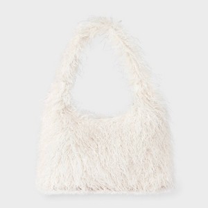 Faux Fur Plush Shoulder Bag - Wild Fable™ Cream : Target