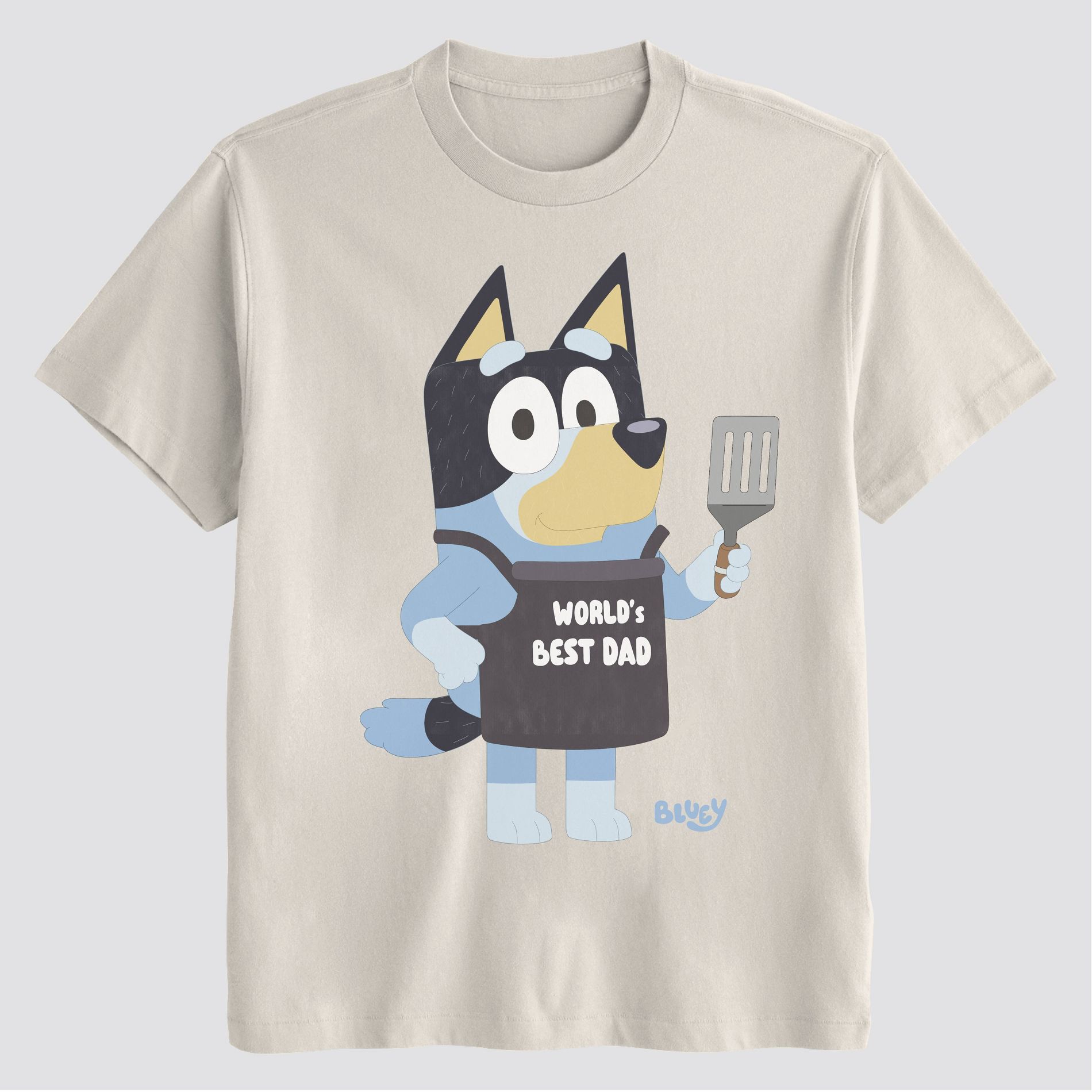 Men's Bluey Dad Short Sleeve Graphic T-Shirt - Off-White