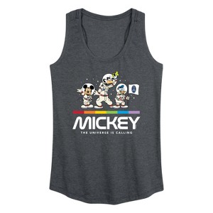 Women's - Disney - Mickey Universe Calling Graphic Racerback Tank - 1 of 4