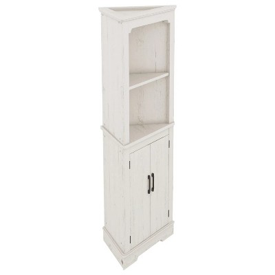 69.3 In. Tall Corner Cabinet with Doors for living room, bathroom,Dining Room or Kitchen,color:Wood grain beige
