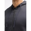 Peloton Men's Waffle Full Zip Hoodie, Slate - 4 of 4