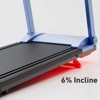 Deerrun Folding 16.53 * 39.37 Belt Inches treadmill with 6% incline Premium Five-Layer Belt Free Tabletop Gift （BlackBlue) - 3 of 4