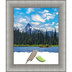 Amanti Art Elegant Brushed Pewter Picture Frame - 1 of 4