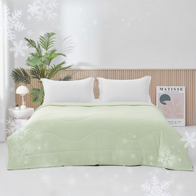Shabby Chic Style Ultra Soft & Cooling Comforter, Lightweight & Cozy Anti-Clumping Designed Bed Blanket, OEKO-TEX Certified Bed Set for Hot Summer