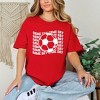 Simply Sage Market Women's Soccer Game Day Stacked Short Sleeve Garment Dyed Tee - 2 of 4