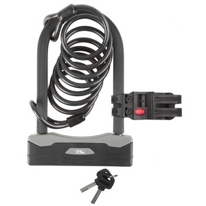 Shackle U-Lock with Spiral Cable - 1 of 4