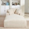 Dolonm 78.7" Oversized Corduroy Recliner, Modern Upholstered Sofa, Compressed Boneless Sofa bed,No Installation,for Living Room Bedroom - 3 of 4