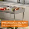 Stainless Steel Table, 36x30 Inch NSF Commercial Prep Table with Backsplash - Heavy-Duty Workstation for Restaurant Home Hotel - 4 of 4