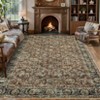 Washable Rugs for Living Room, Non Slip Low Pile Vintage Area Rugs for Bedroom - 4 of 4
