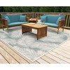 Liora Manne Carmel  Indoor/Outdoor Rug  Aqua.. - 2 of 4