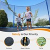 Aoodor 10FT 12FT 15FT Outdoor Trampoline, Recreational Trampoline with Enclosure Outer-Safety Net and Ladder for Kids - 3 of 4
