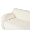 APRILSOUL Minimalist Compression Sofa, Curved Design, 3-Seater High-Density Foam, Ergonomic Arc Armrests, No Assembly - 4 of 4