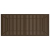 vidaXL Garden Table Brown Powder-Coated Steel 74.8 x 31.5 x 28.3 in - 4 of 4