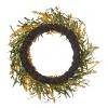 Spring Tillie Pokeberry 24in Wreath w/ Artificial Wild Grasses - 4 of 4