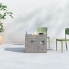 24'' H x 30'' W Concrete Outdoor Fire Pit Table with Stainless Steel Burner and Propane/Natural Gas Compatibility - 3 of 4