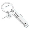 Unique Bargains Stainless Steel Personalized Durable Keychain with Gift Box 1 Set - 2 of 4