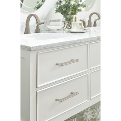 Satin Nickel 6-5/16" Brushed Bar Pull with Mounting Hardware