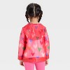 Toddler Girls' Heart Printed Clear Rain Jacket - Cat & Jack™ Pink - 2 of 4