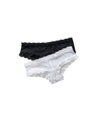 Leonisa 2-pack Sheer Lace Cheeky Panties - Multicolored M : Target