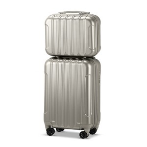 KTMBDW 2 Piece Luggage Set, 20" Carry-On Expandble Luggage Hardside Lightweight Suitcase,14" Mini Cosmetic Cases with TSA Lock & Spinner Wheels - 1 of 4