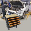 Maggift Tool Boxes, Portable Rolling Tool Chest with 4 small and a large drawers, Wheels, Metal Closure for, Garage, Orange, 26.9"*17.9"*28.5" - 4 of 4