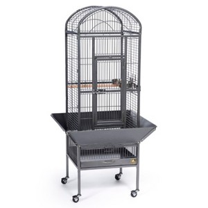 Prevue Pet Products 34511 Dome top Bird Cage, Small, Black Hammerstone - 1 of 4