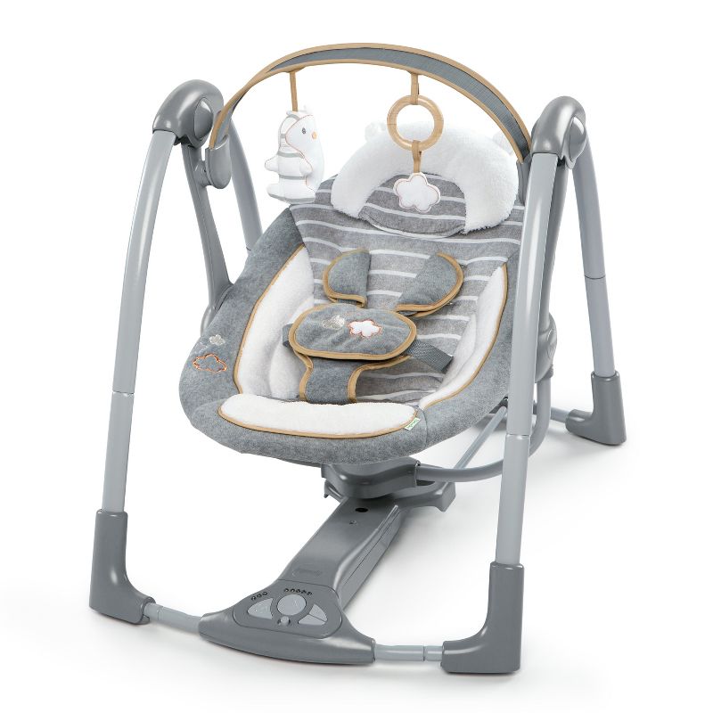 Ingenuity Boutique Collection Deluxe Swing &#39;n Go Portable Baby Swing - Bella Teddy, 1 of 37