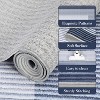 Low-Pile Washable Bordered Area Rug for Living Room Bedroom Dining Room, Non-Slip Stain Resistant Non-Shedding Carpet Geometric Floor Decor - 4 of 4