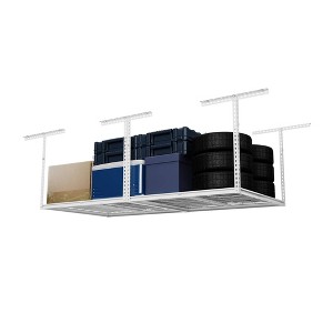 Shuntong 4'x8' The Atlas Pro Overhead Garage Storage Rack 1100 lbs Weight Capacity White - 1 of 4
