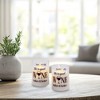 LumaBase Battery-Operated LED Glass Candles with Flickering Flame, Life is Good - Set of 2 - 2 of 4