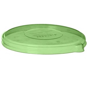 Eco-Products Lid for 16-46 oz Eco-Products Bowls Green PLA Flat Lid - Case of 400 - 1 of 2