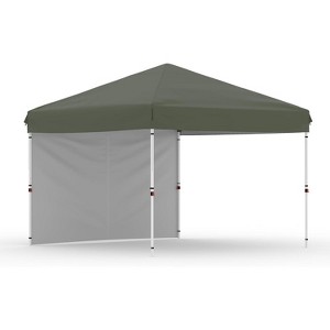 Pop Up Canopy Tent Heavy-Duty 210D Oxford Fabric Includes Roller Bag and 6 Sandbags, UV Protection for Beach and Party - 1 of 4