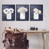 Stupell Industries Navy Blue Flower Bouquets 3pc Framed Giclee Art Set - 2 of 4