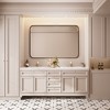 Rectangular Framed Tempered Glass Wall-Mounted Bathroom Vanity Mirror - 3 of 4