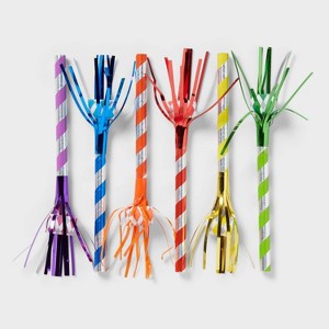 6ct Horn Blower - Spritz™: Multicolor Party Favors for Kids, Birthday & All Occasions, Party Supplies - 1 of 3
