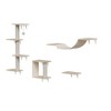 Sapphtopaz Wall-Mounted Cat Furniture, Modern Cat Wall Shelves with Ladder and Platform, Cat Climbing Shelf Set for Indoor Cats to Play and Rest - 4 of 4