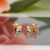 Jewelry Avalanche Womens 14K Gold 4-Stone 0.24 ctw Diamond Stud Earrings - 2 of 4